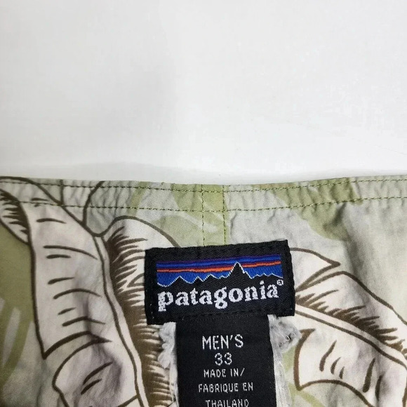 Patagonia Wavefarer Board Shorts Size 33 Palms Surf Beach Pool Swimsuit Trunks - Picture 6 of 8